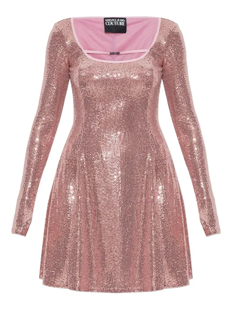 sequin-embellished mini dress