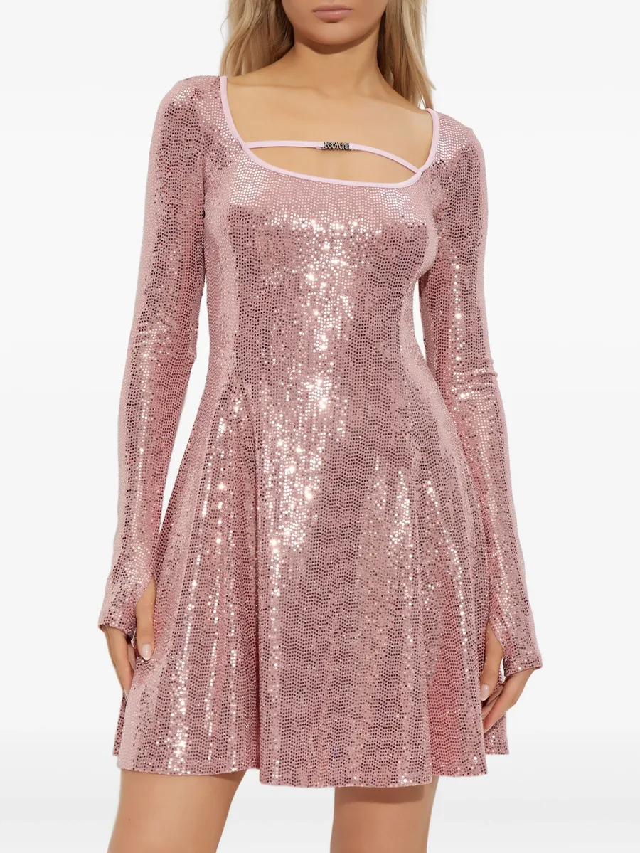 sequin-embellished mini dress 5