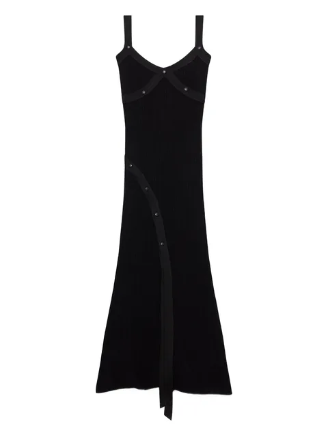 button strap dress