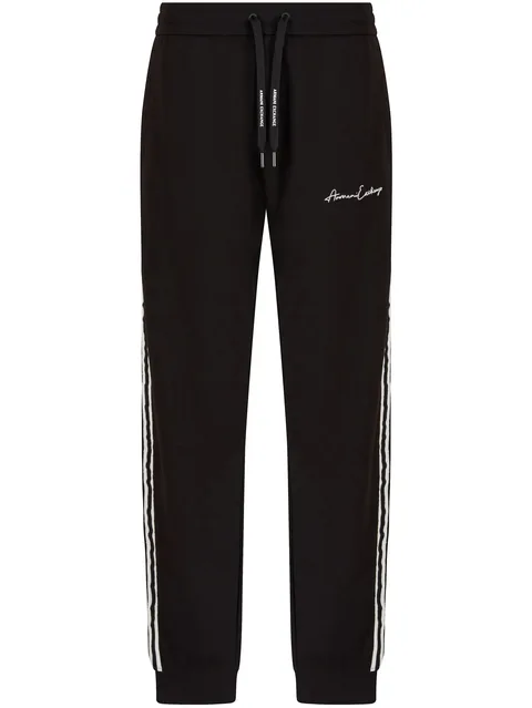 logo-embroidered track pants