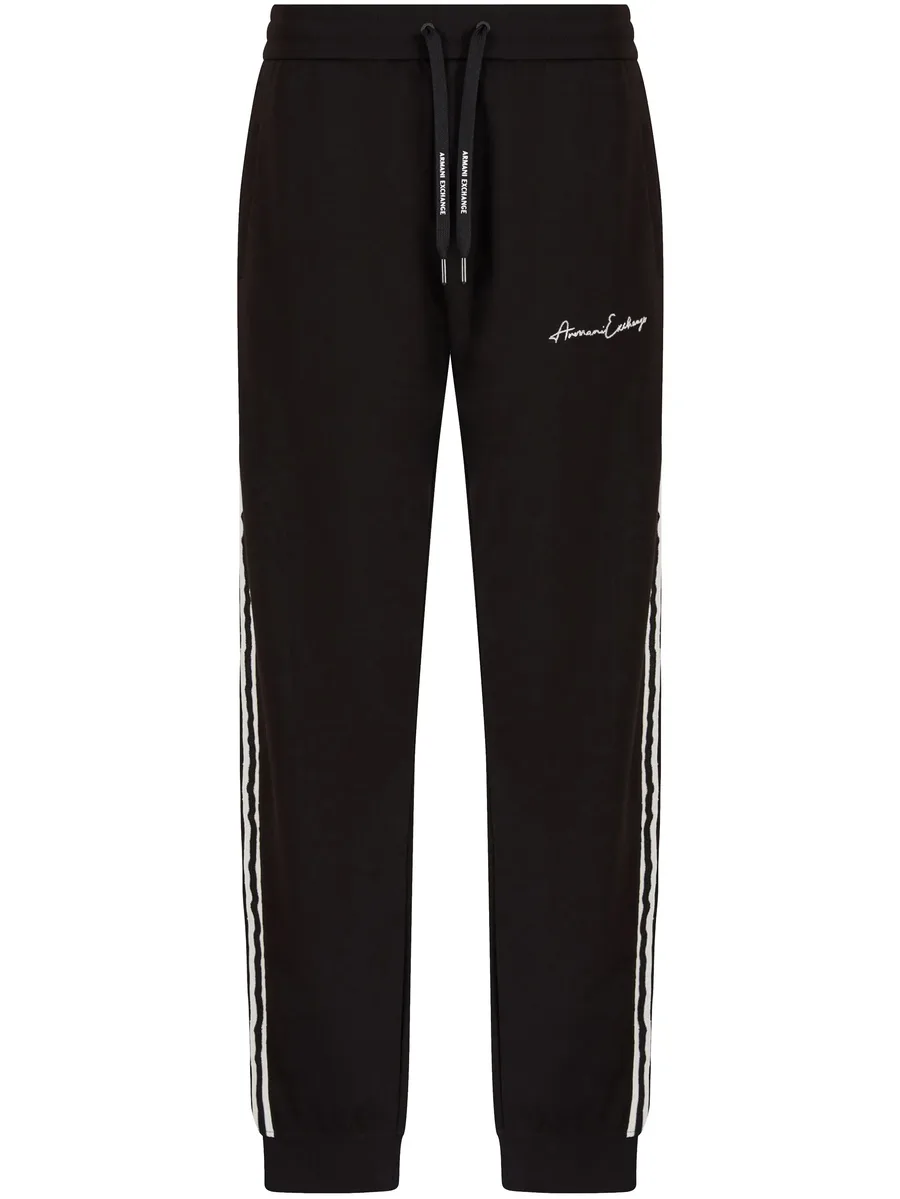 logo-embroidered track pants 1