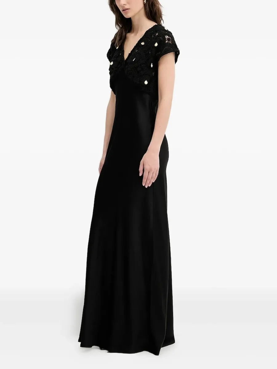 crochet-shell maxi dress 3