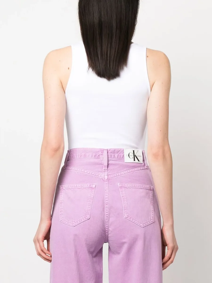 logo-print sleeveless bodysuit 8