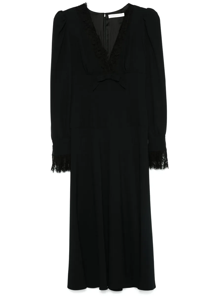 V-neck midi dress 2