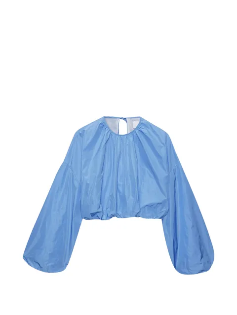crew-neck blouse
