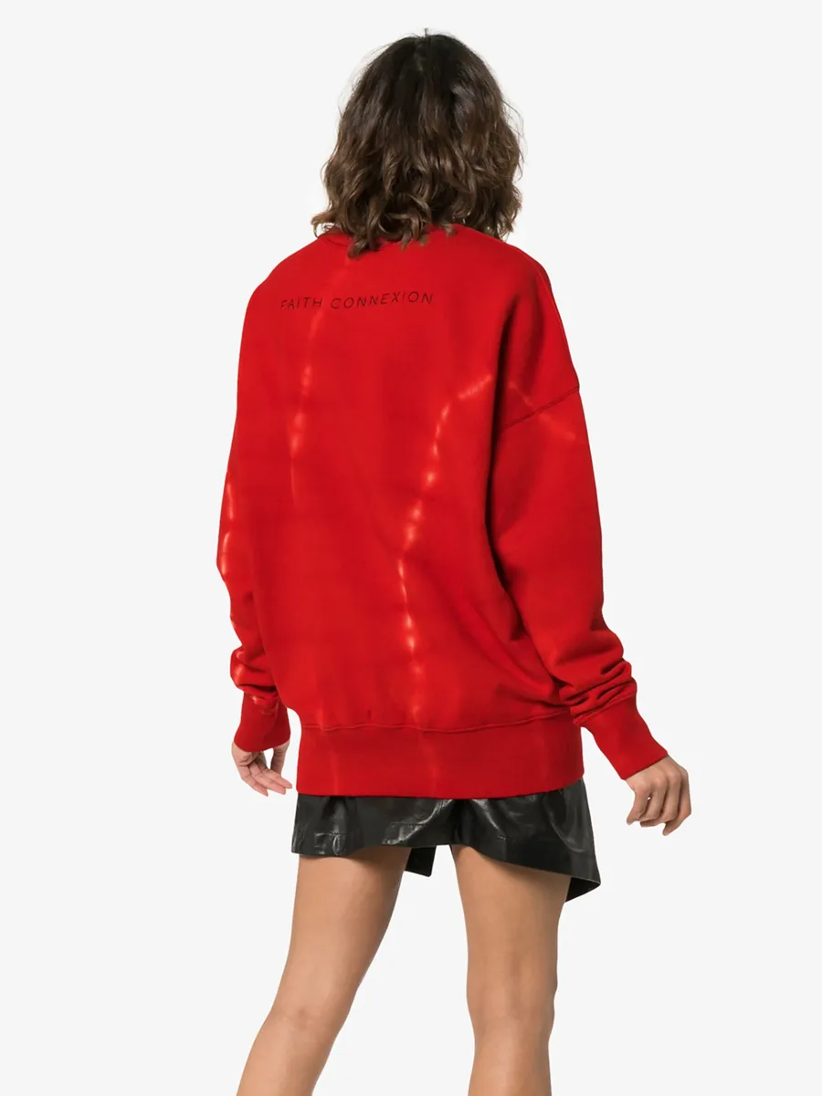 Mickey Long-Sleeved Cotton Red Sweatshirt 7