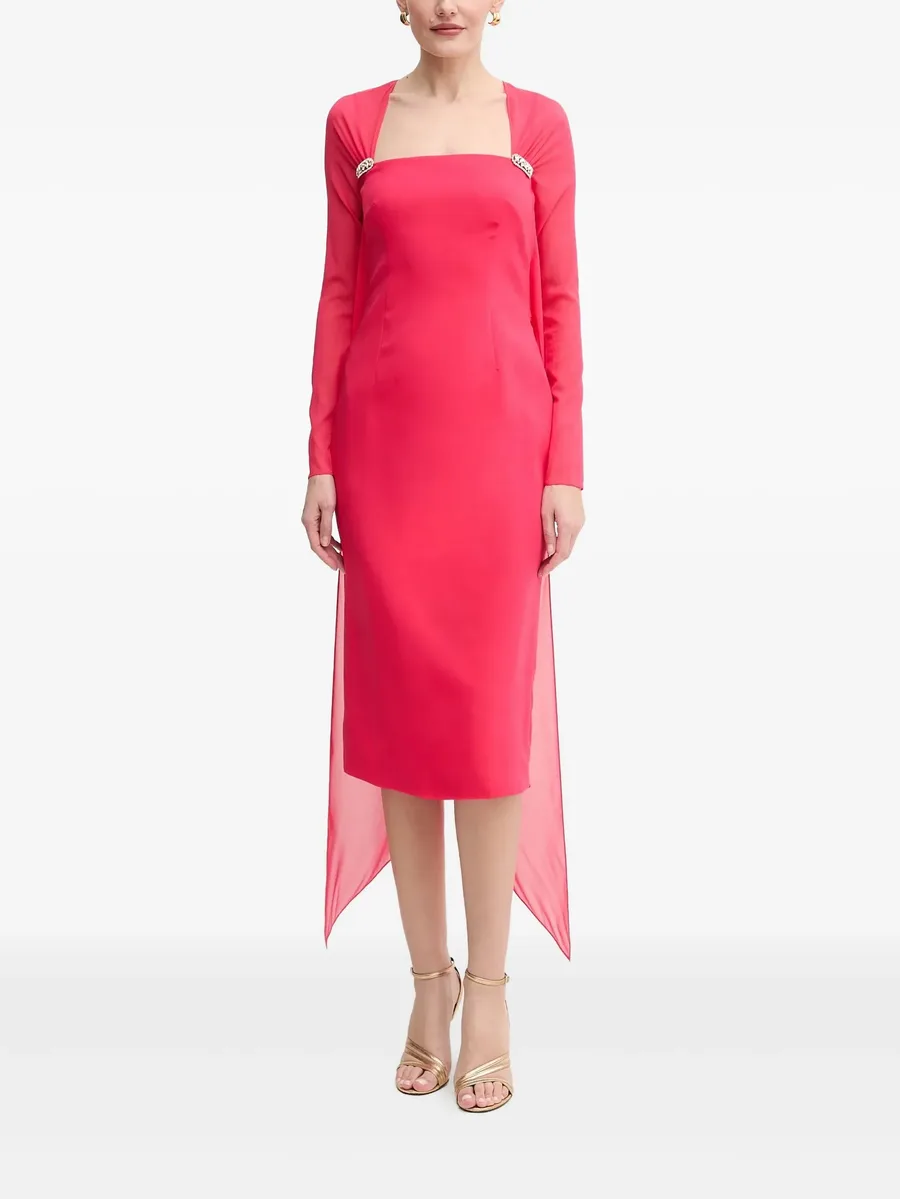 crystal-embellished long-sleeve midi dress 3