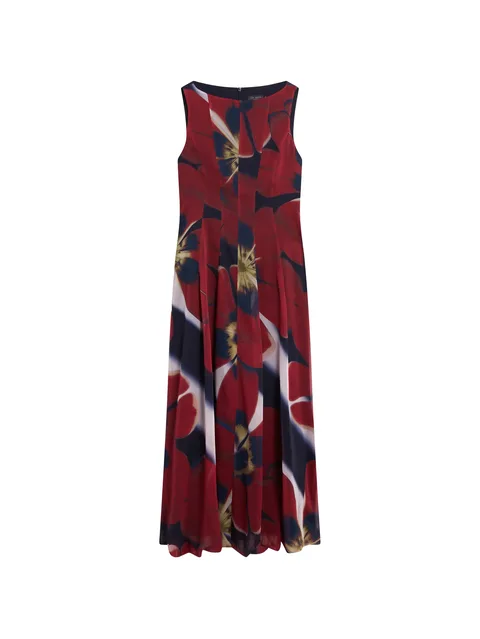 Laynia floral-print bubble-hem maxi dress