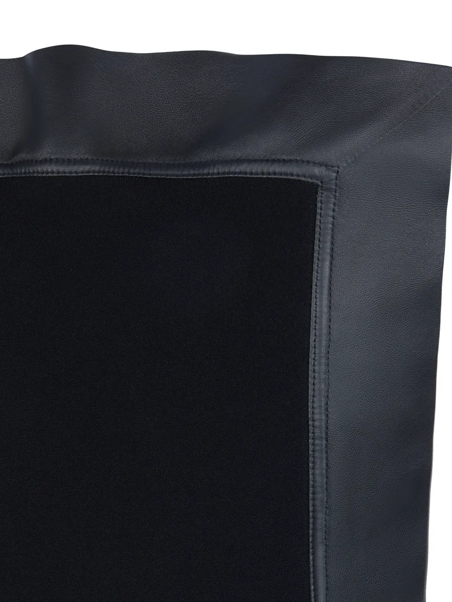 leather-trim strapless dress 12