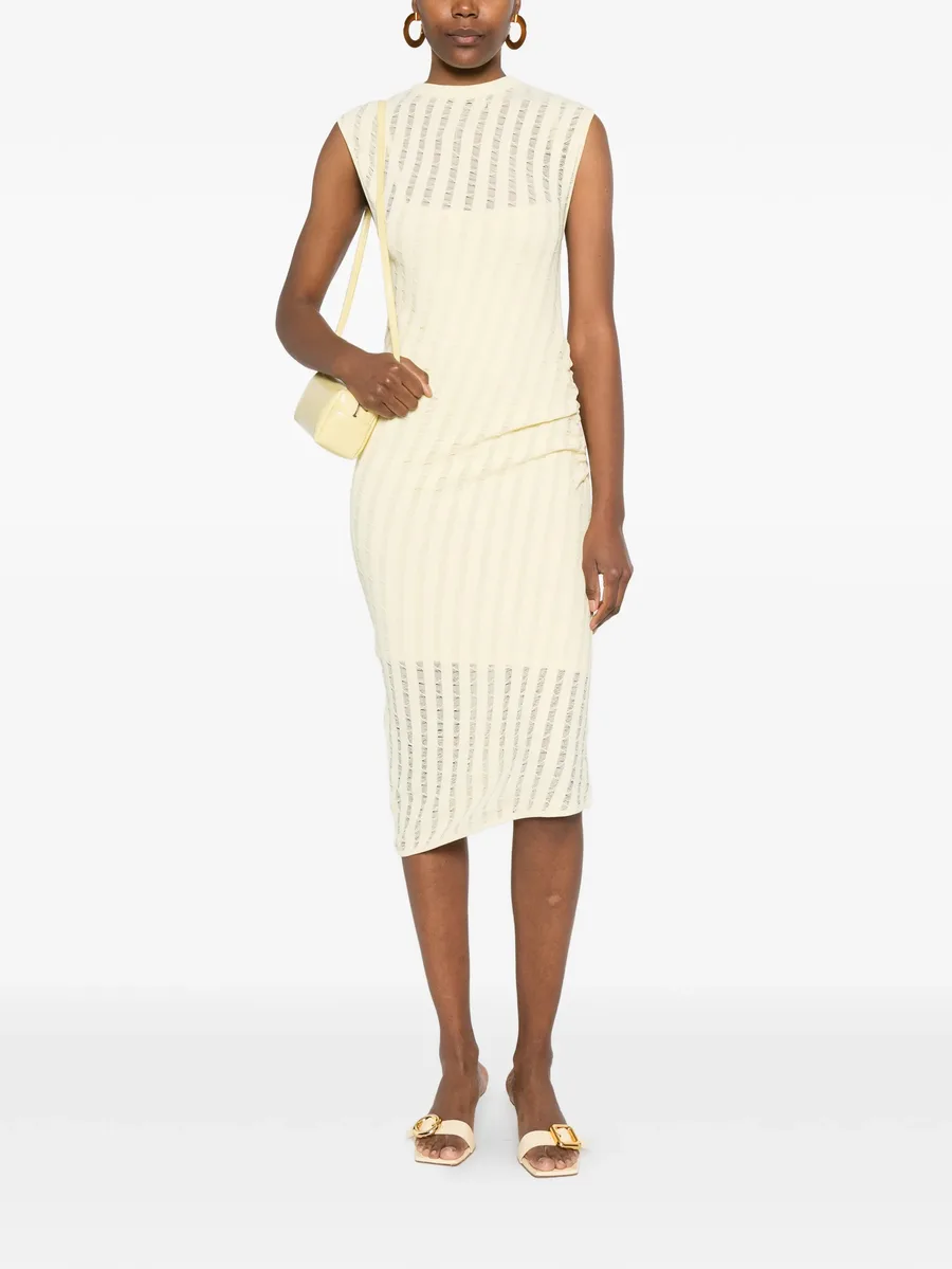 Aysson striped gathered dress 4