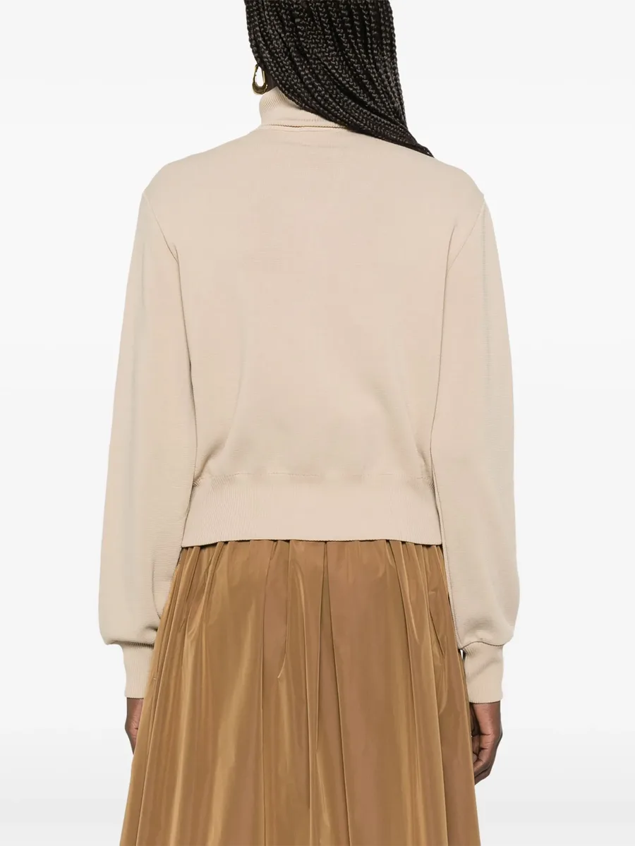 knitted zip-up sweatshirt 8