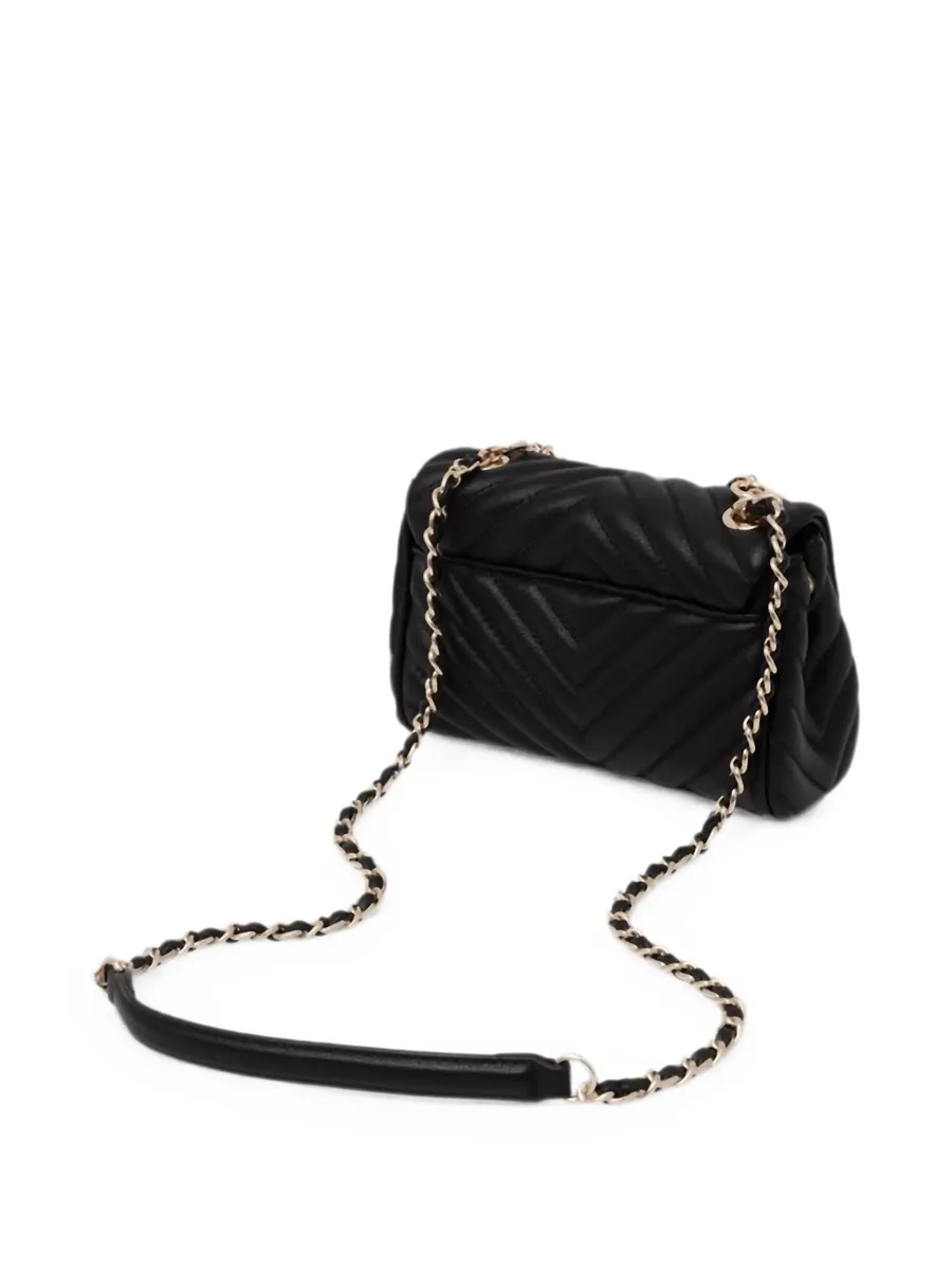 Maddie chevron-quilted letter-charm cross body bag 4