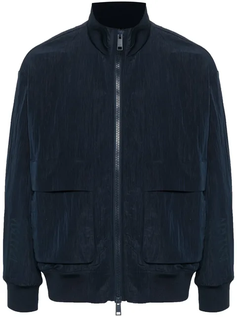 textured zipped jacket