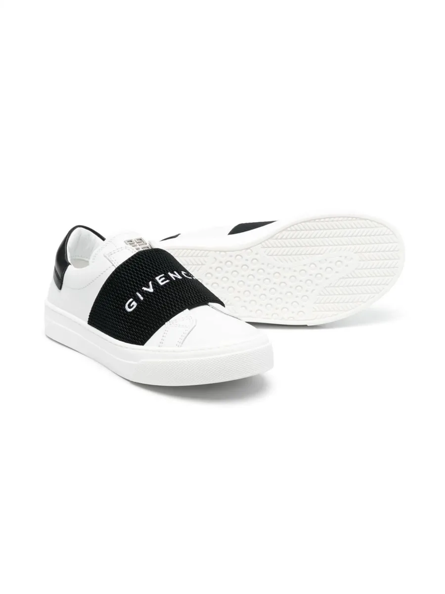 embroidered-logo slip-on sneakers 4