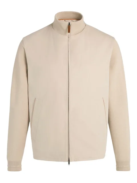 zip-up bomber jacket