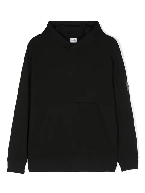 Lens-appliqué hoodie