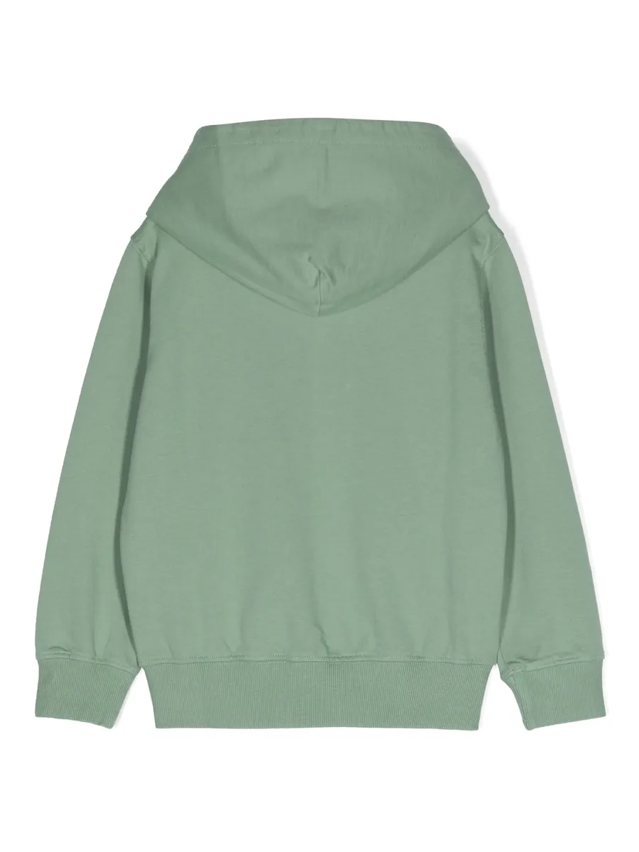 logo-print zip-up hoodie 4
