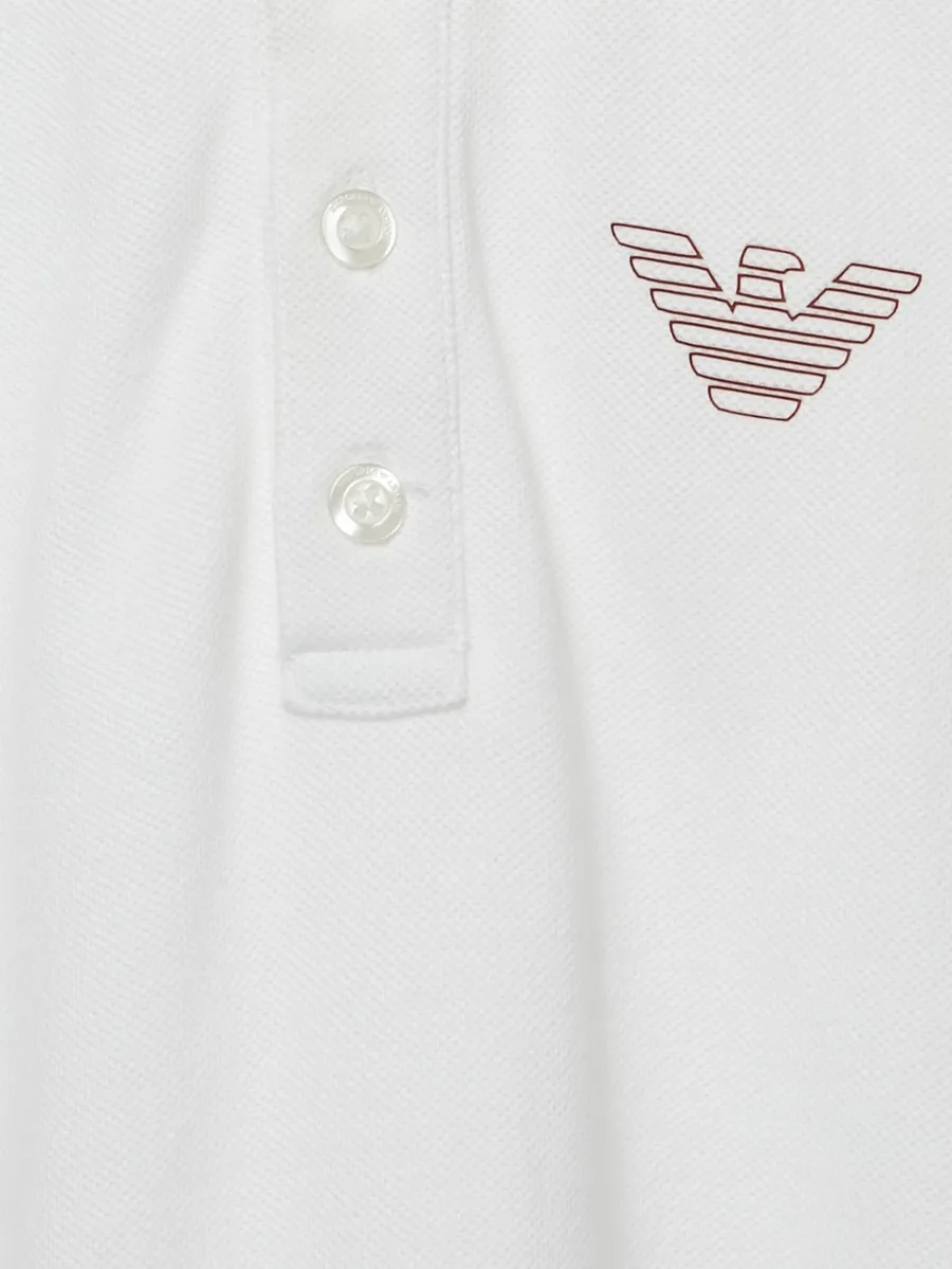 eagle-logo pique polo shirt 6