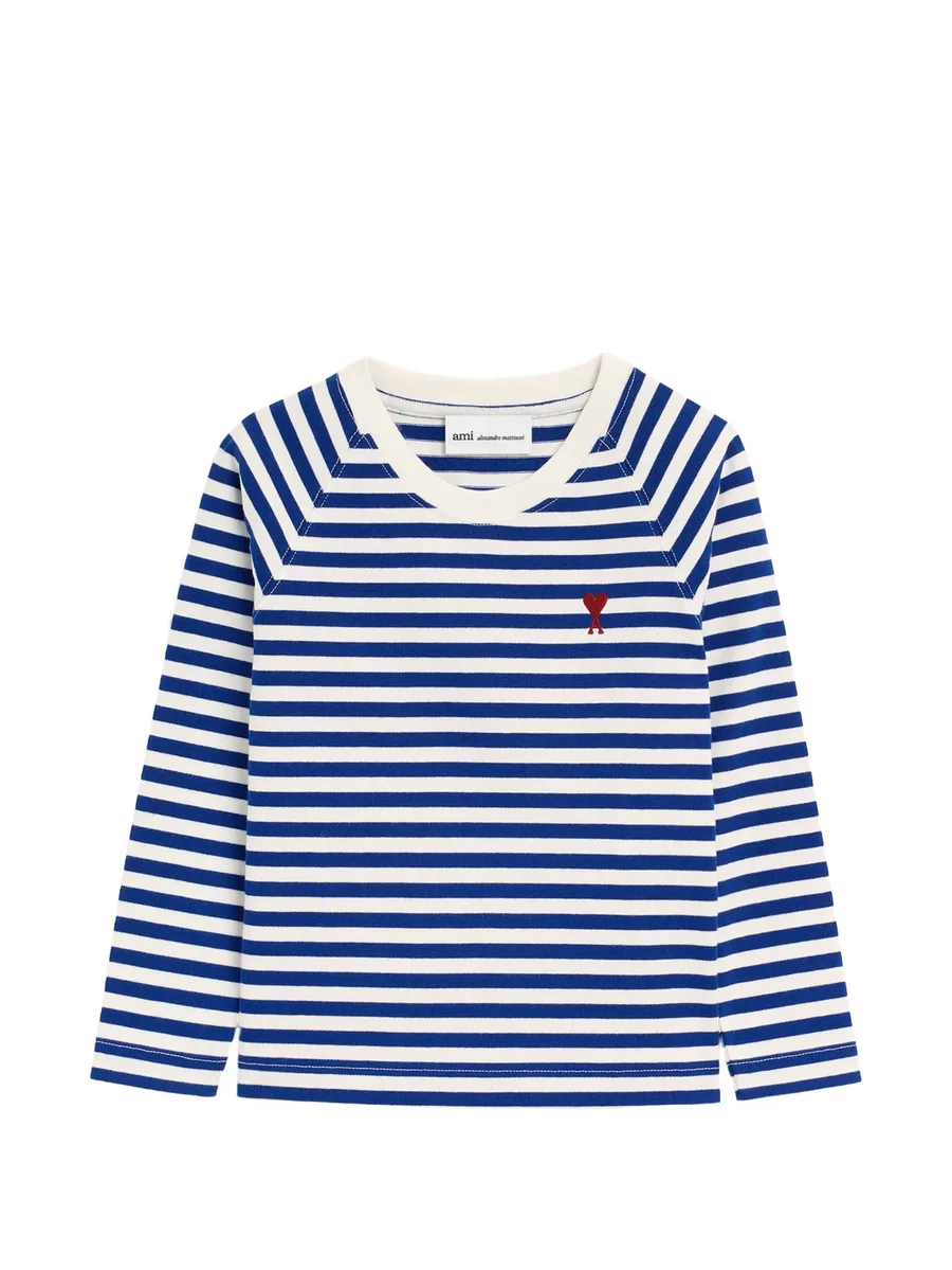mariniere cotton T-shirt with Ami de Coeur 2