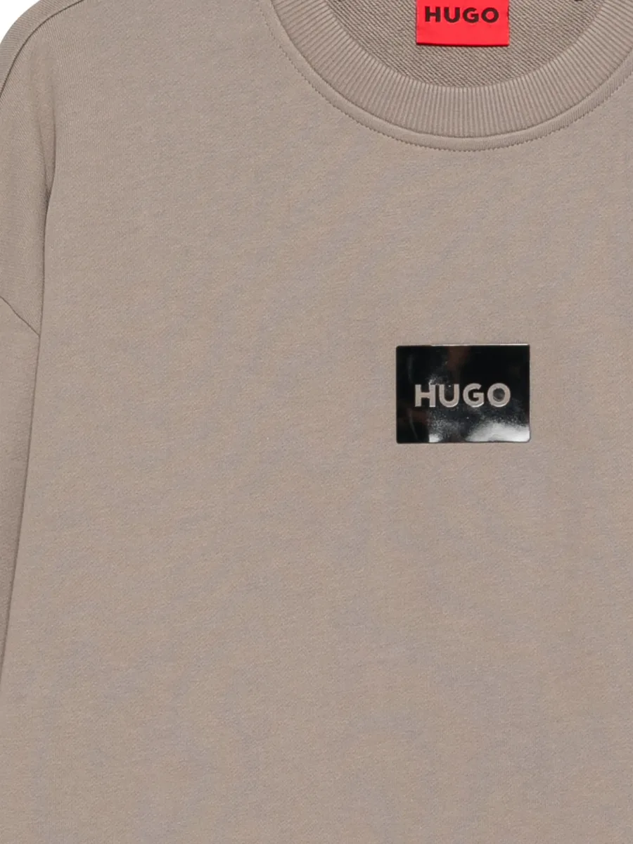 logo-patch crew-neck sweater 6