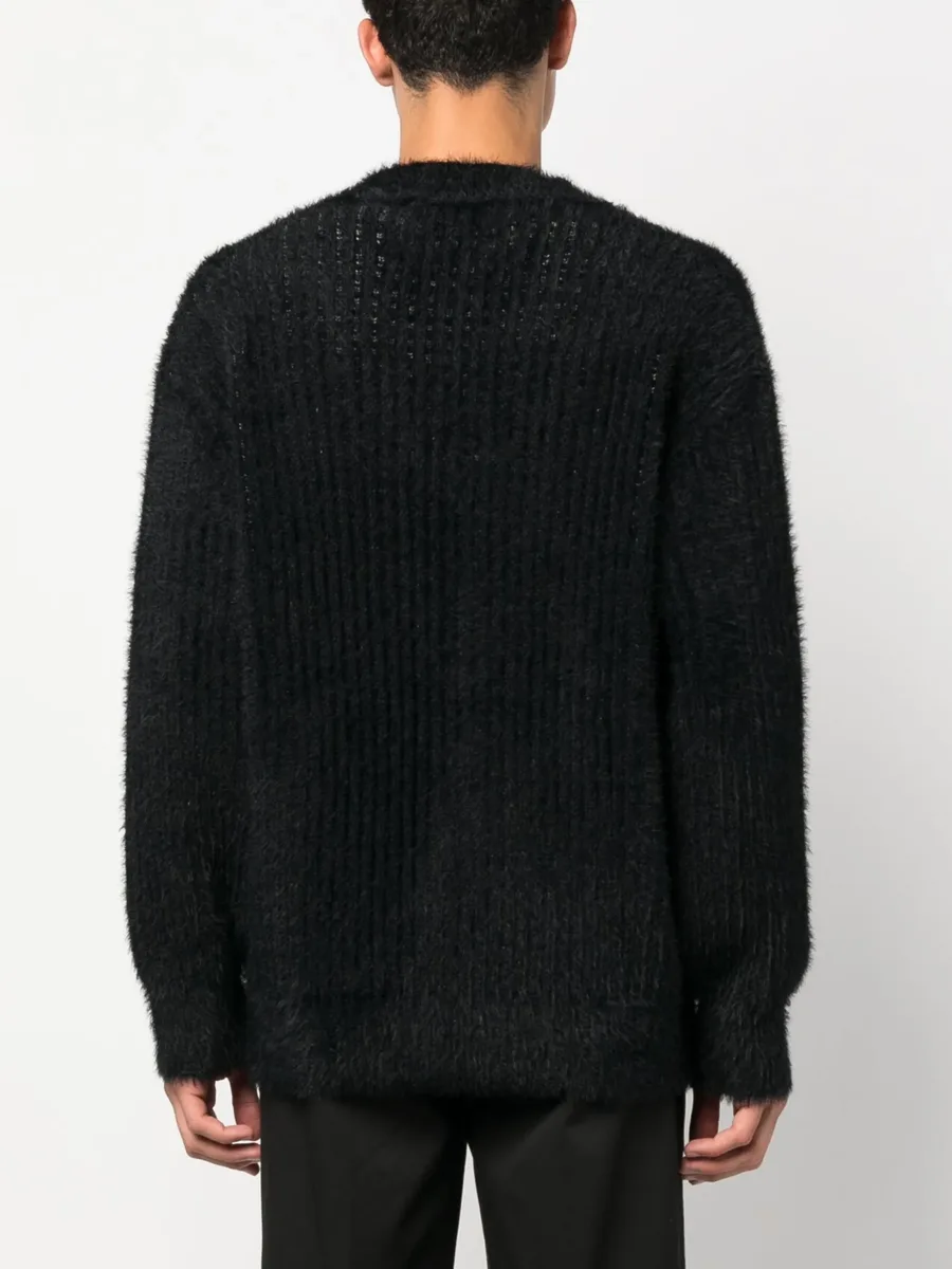 brushed V-neck cardigan 8