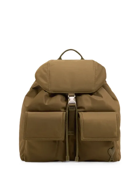 nylon Marcel flap backpack