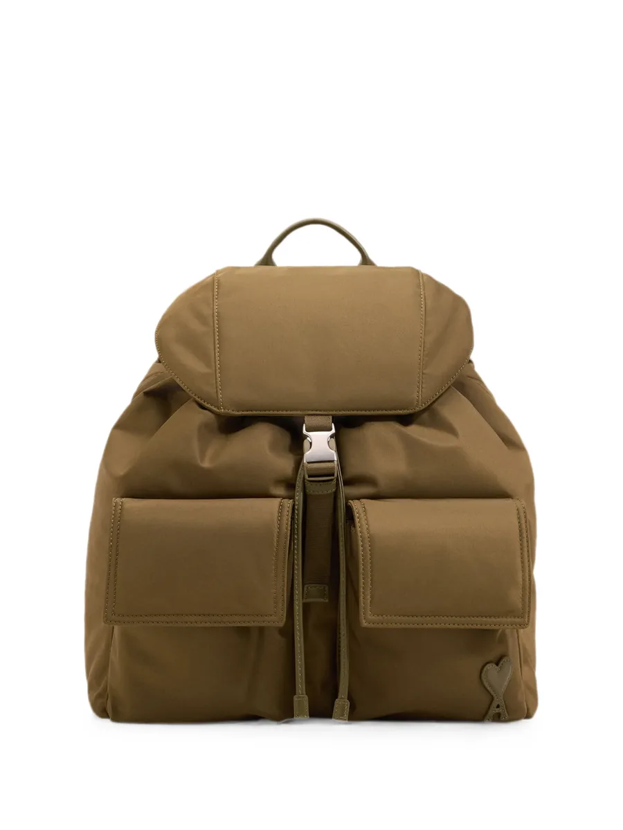 nylon Marcel flap backpack 1