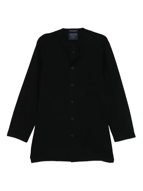 buttoned-up cardigan