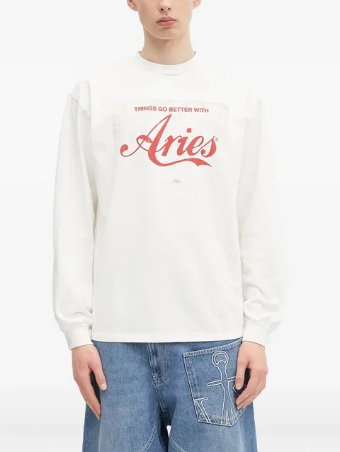 long-sleeve logo-print sweatshirt
