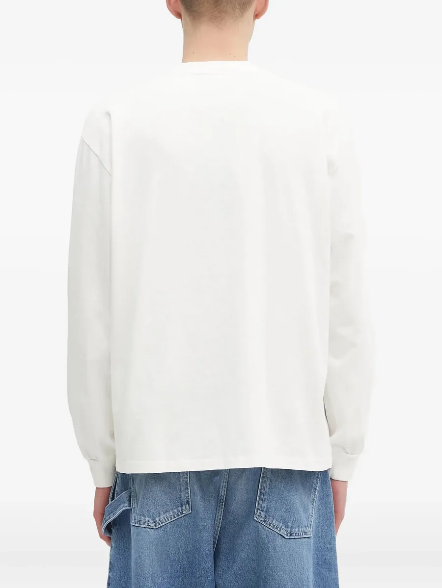 long-sleeve logo-print sweatshirt 8