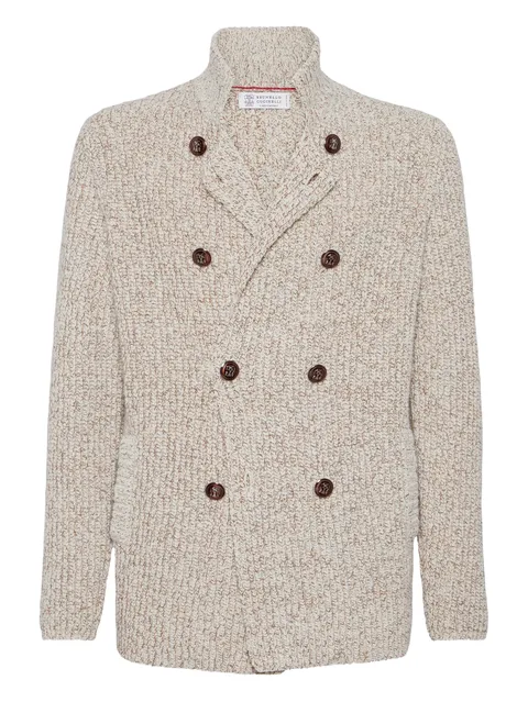 double-breasted cardigan