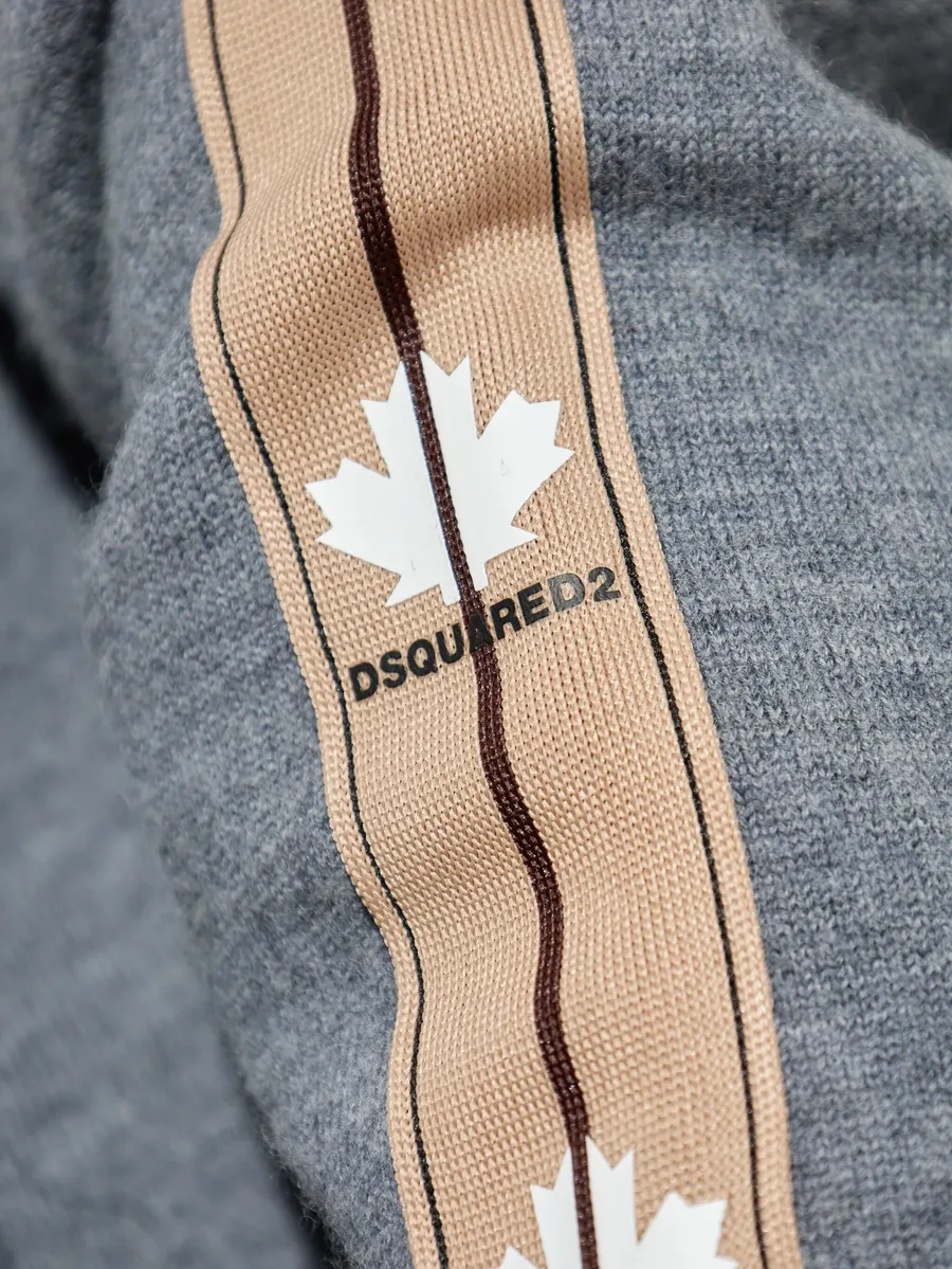logo-print cardigan 9