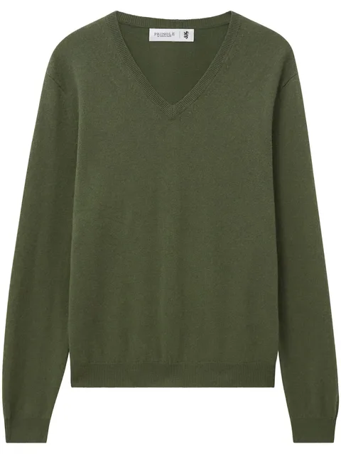 V-neck cashmere jumper