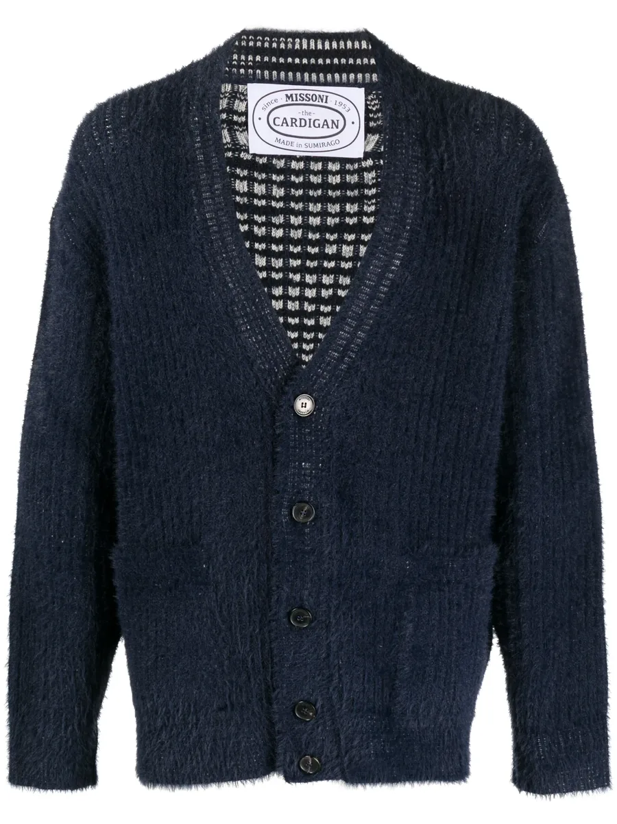 V-neck knitted cardigan 2