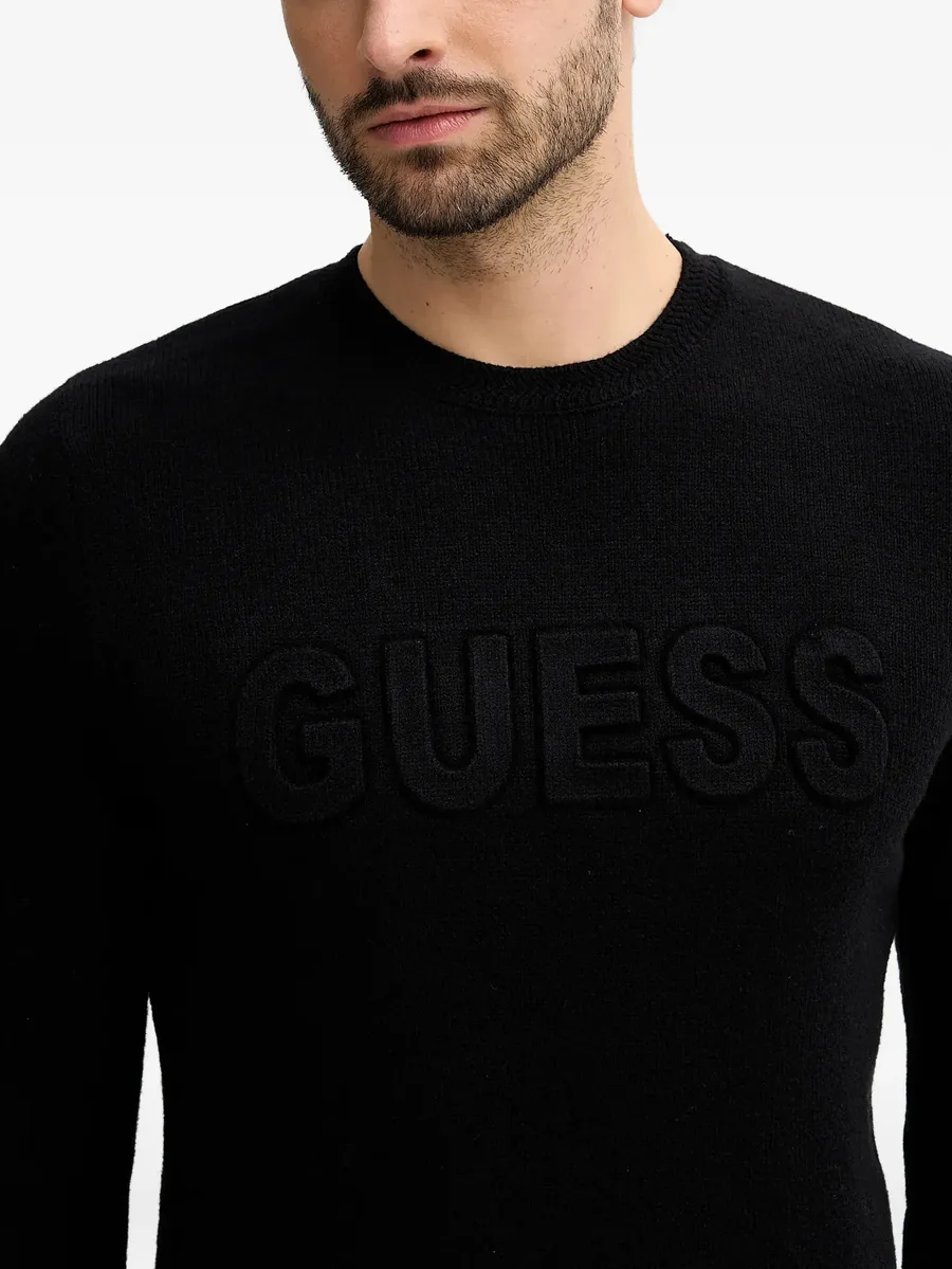 embossed-logo sweater 8