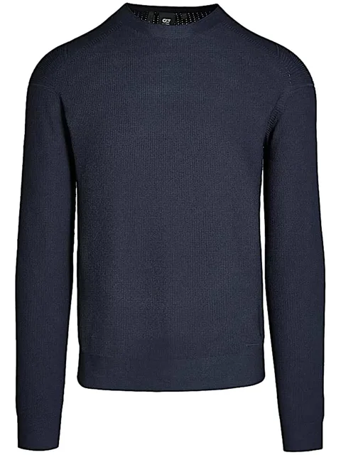 waffle-knit jumper