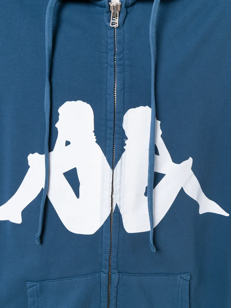 logo print hoodie 10