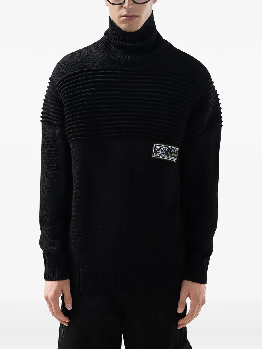 ribbed roll-neck sweater 6