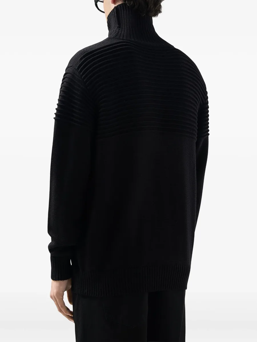 ribbed roll-neck sweater 7