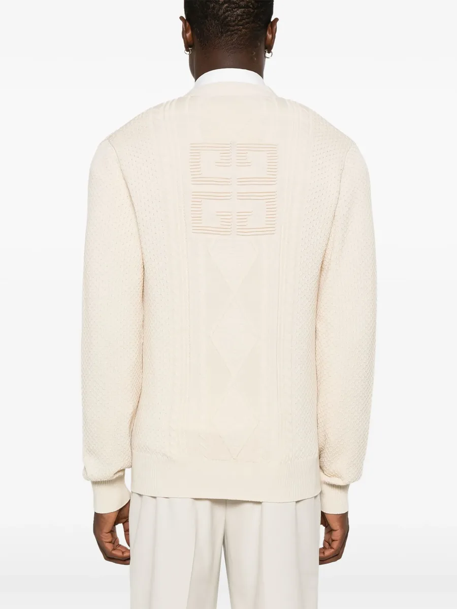 4G cable-knit cardigan 8