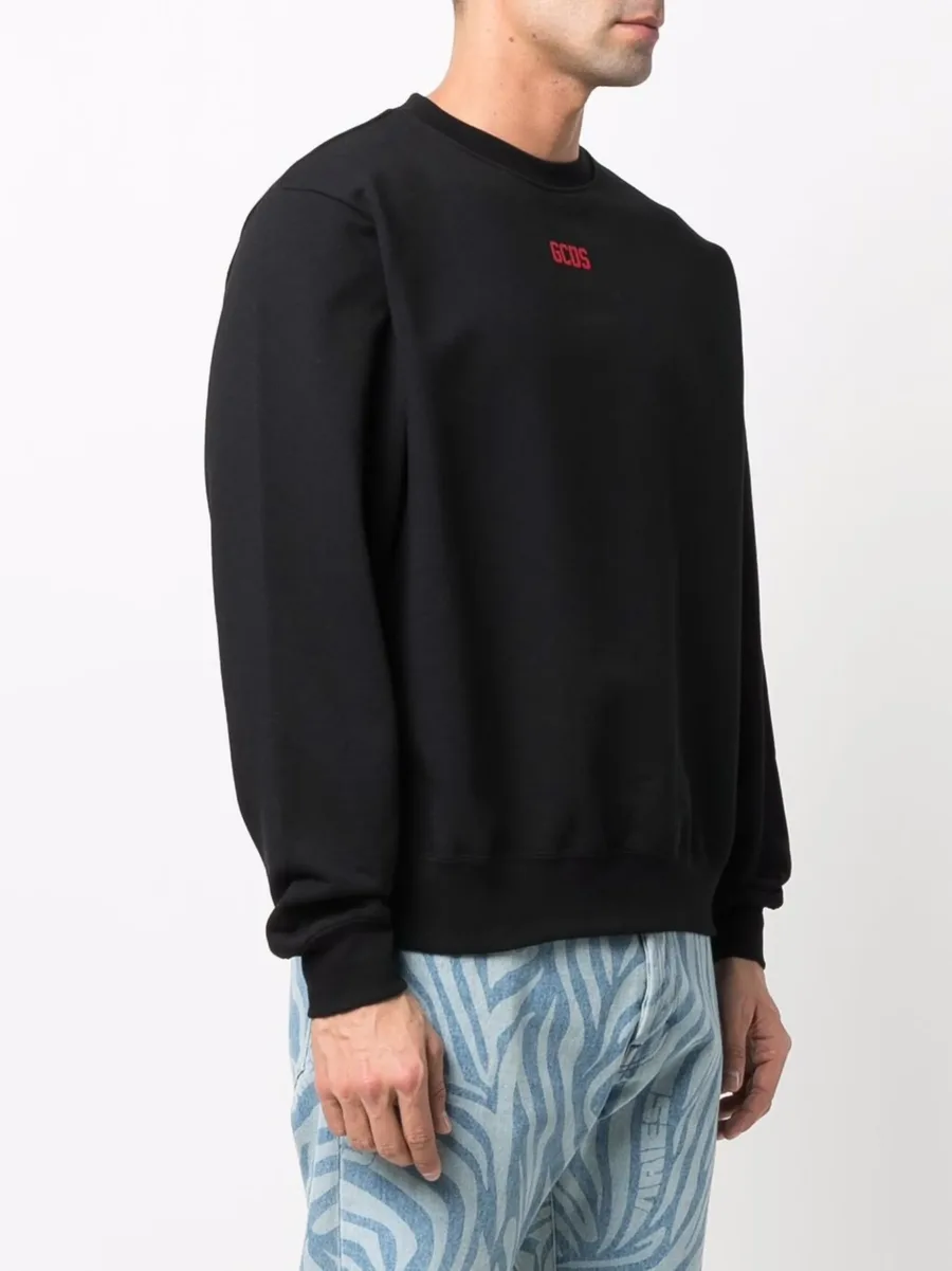 logo-print crew neck sweatshirt 6