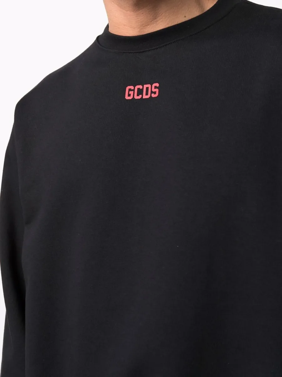 logo-print crew neck sweatshirt 9