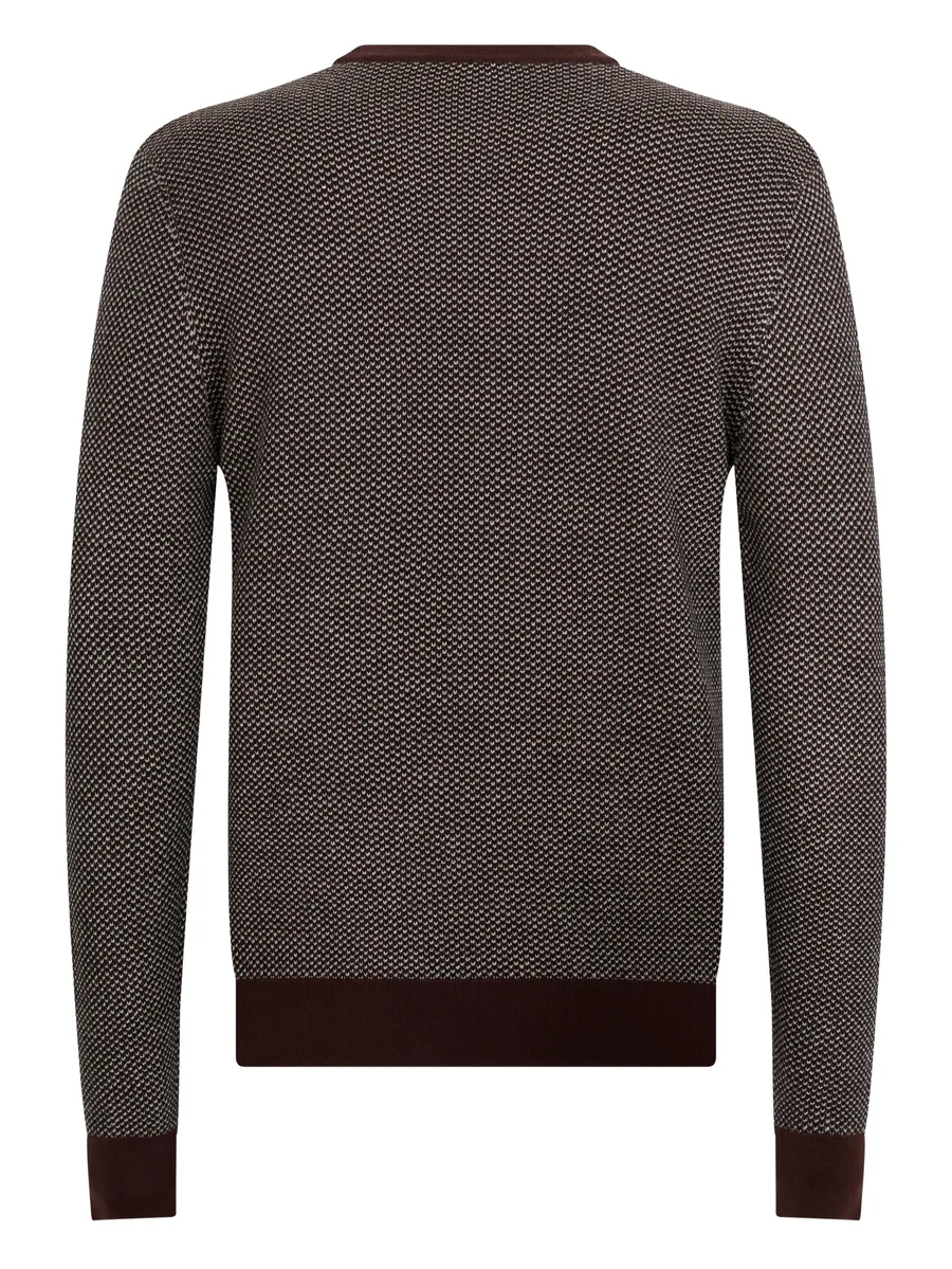 patterned crew-neck sweater 4