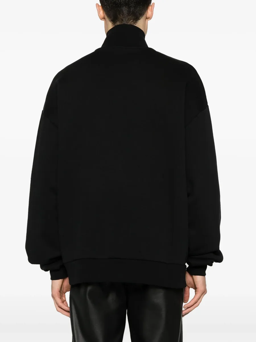logo-print half-zipped sweatshirt 8