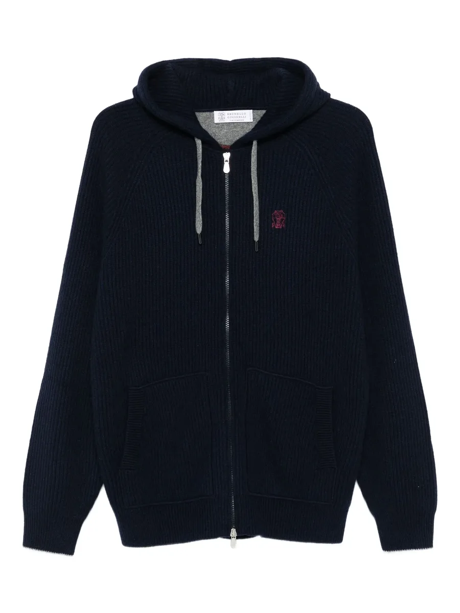 zip-up hooded cardigan 2