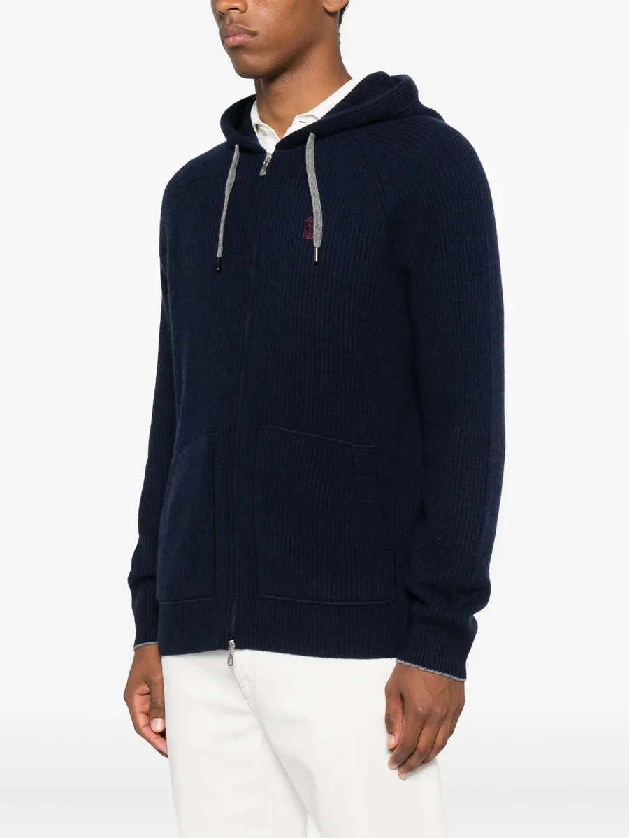 zip-up hooded cardigan 5