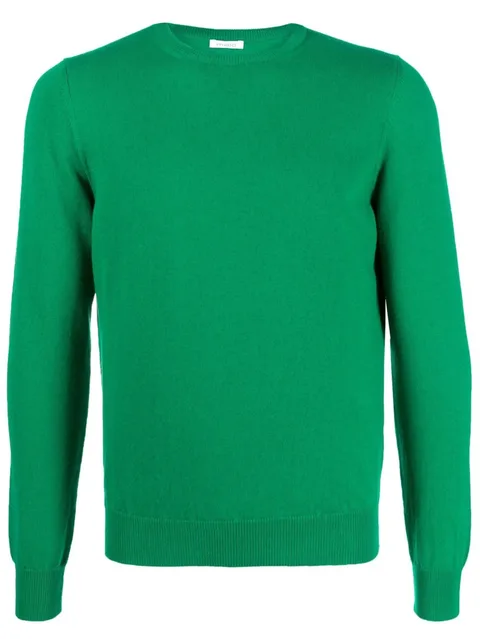 round-neck knit jumper