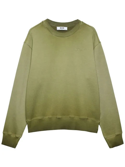 embroidered-logo cotton sweatshirt