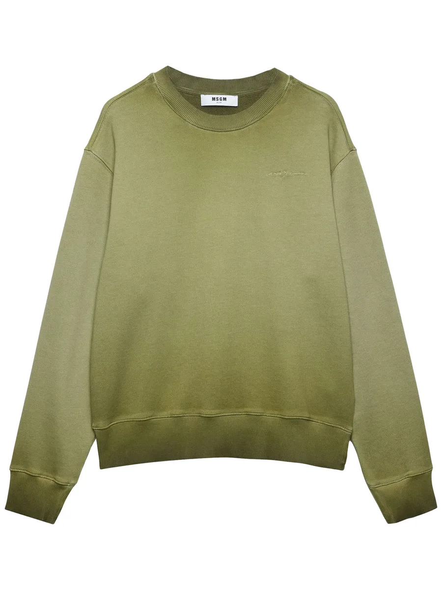 embroidered-logo cotton sweatshirt 2