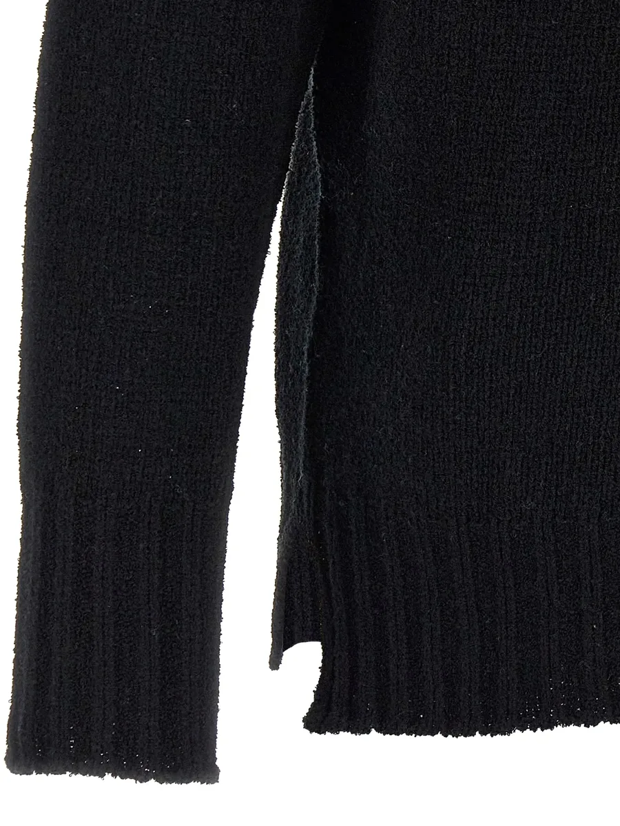 V-neck bouclé sweater 7
